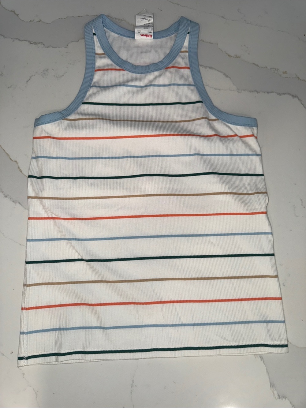 Wilson Women’s Sleeveless Stripe Tank Top